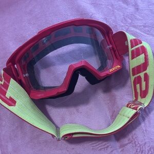 Red and Yellow Ski Goggles